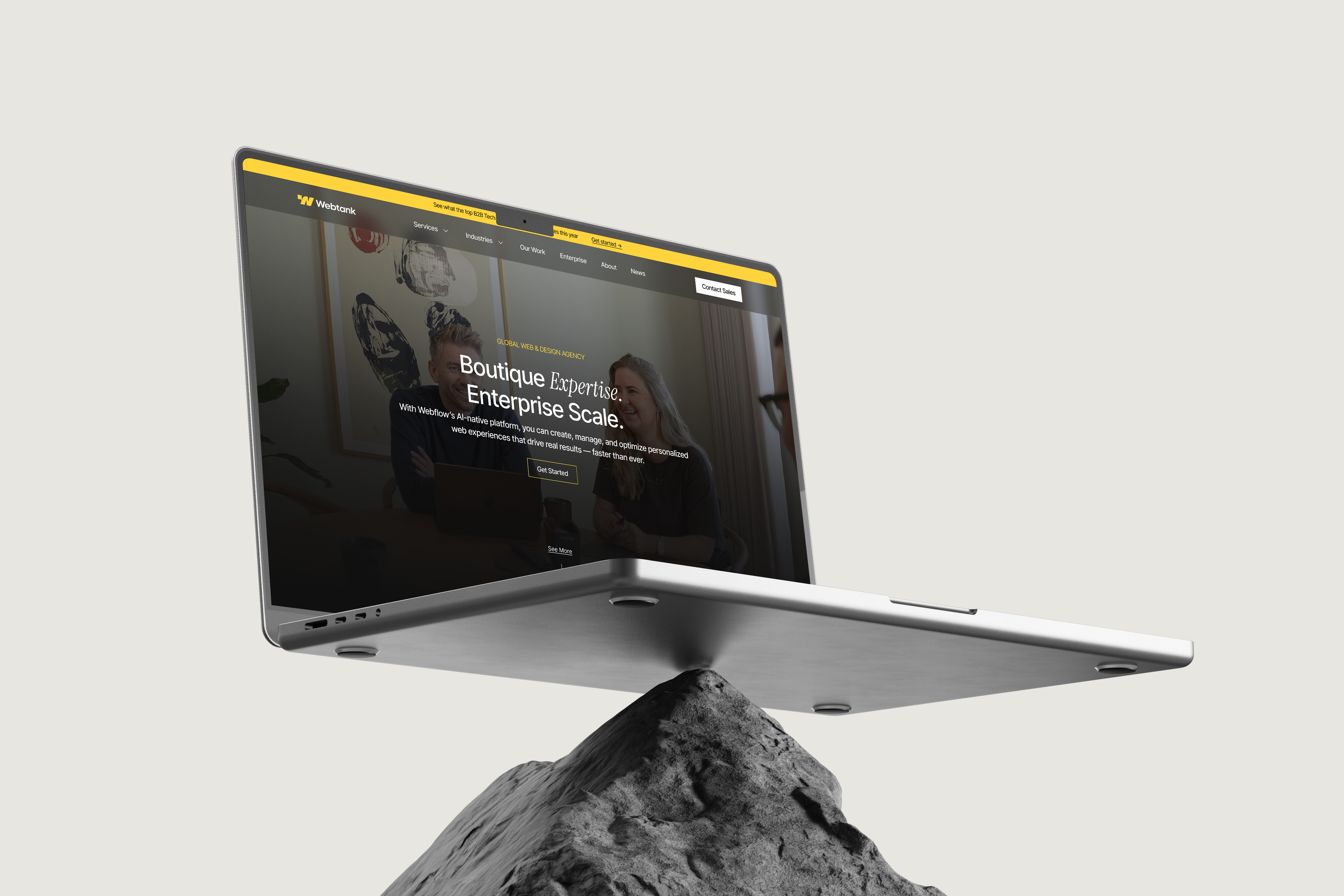 Webtank Website project preview. Designed by Yaser Nazzal.